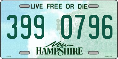 NH license plate 3990796