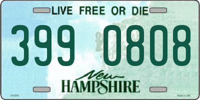 NH license plate 3990808