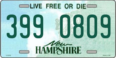 NH license plate 3990809