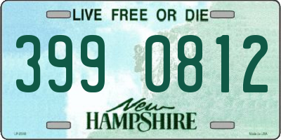 NH license plate 3990812