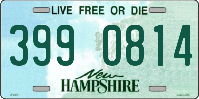 NH license plate 3990814