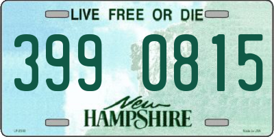 NH license plate 3990815