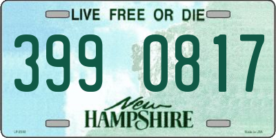 NH license plate 3990817