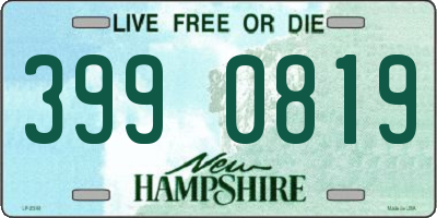 NH license plate 3990819