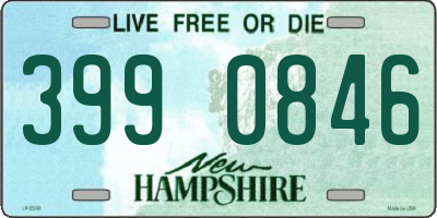 NH license plate 3990846