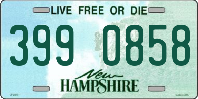 NH license plate 3990858