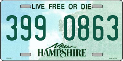 NH license plate 3990863