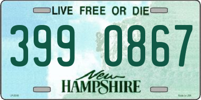 NH license plate 3990867