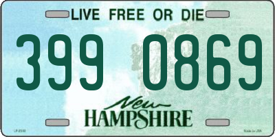 NH license plate 3990869