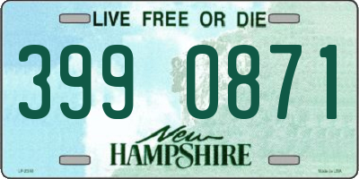 NH license plate 3990871