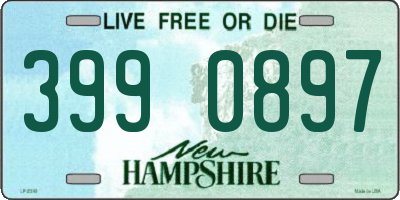 NH license plate 3990897