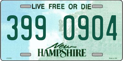 NH license plate 3990904