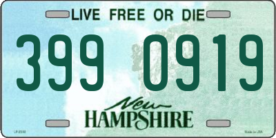 NH license plate 3990919