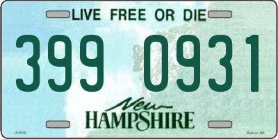 NH license plate 3990931