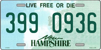 NH license plate 3990936