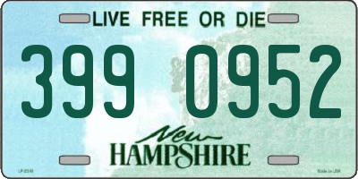 NH license plate 3990952