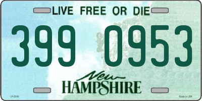 NH license plate 3990953