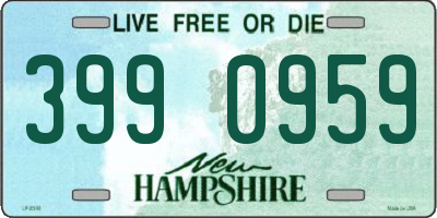 NH license plate 3990959