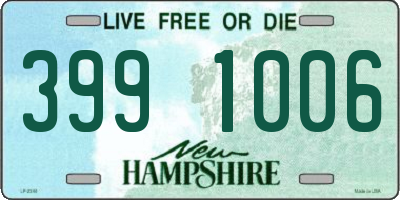 NH license plate 3991006