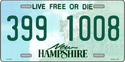 NH license plate 3991008