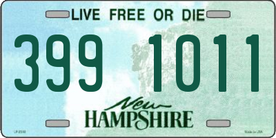 NH license plate 3991011