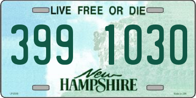 NH license plate 3991030