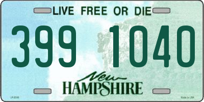 NH license plate 3991040