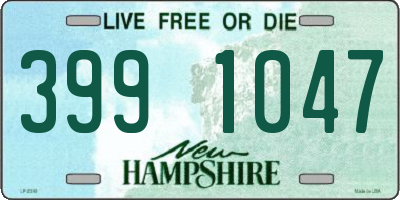 NH license plate 3991047