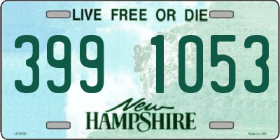 NH license plate 3991053