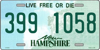 NH license plate 3991058