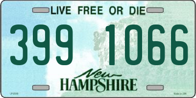 NH license plate 3991066