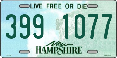 NH license plate 3991077