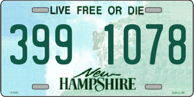 NH license plate 3991078