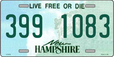 NH license plate 3991083