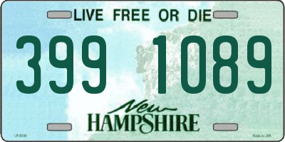 NH license plate 3991089