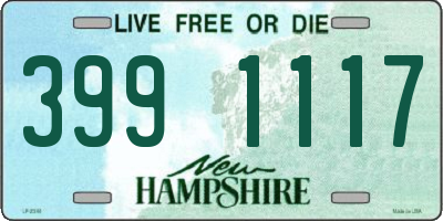 NH license plate 3991117