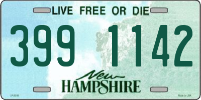 NH license plate 3991142