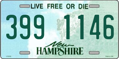 NH license plate 3991146