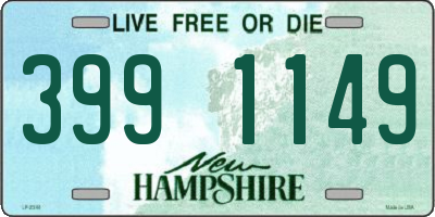 NH license plate 3991149