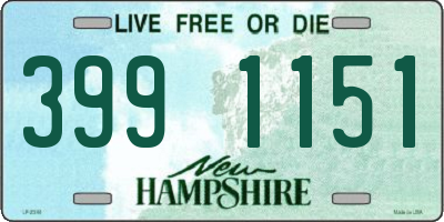 NH license plate 3991151