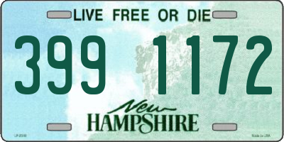 NH license plate 3991172