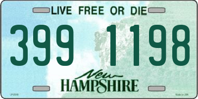 NH license plate 3991198