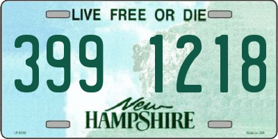 NH license plate 3991218