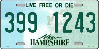 NH license plate 3991243