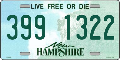 NH license plate 3991322