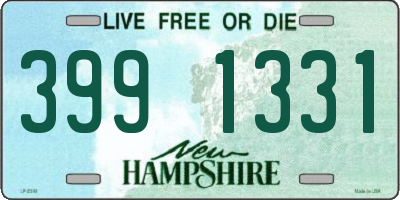 NH license plate 3991331