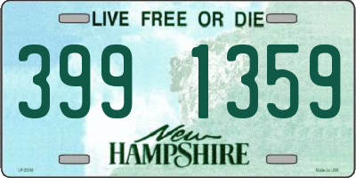 NH license plate 3991359