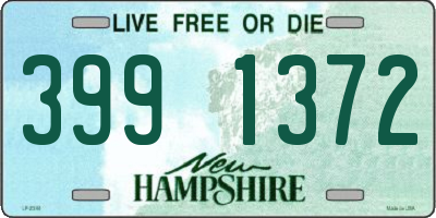 NH license plate 3991372