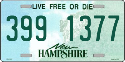 NH license plate 3991377