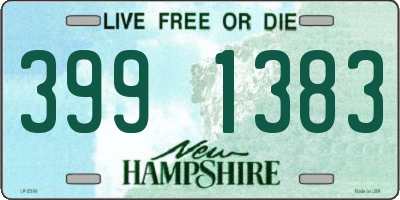 NH license plate 3991383